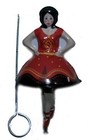 Tin Toy Ballerina Dancer Spinning Top Balancing Action - Sale 