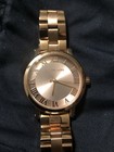 Michael Kors Women s Gold-tone Analog Roman Numerals Silver Dial Bracelet