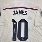 Autographed signed James Rodriguez Real Madrid White Soccer Jersey Bas Coa
