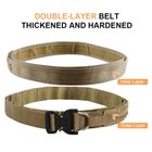 Tactical Belt 1 57 Inch 2 Layer Heavy Duty Belt Rigger Belt Quick Release Nylon