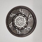 Antique Adams Co  Cast Iron Round Floor Grate Register Pat 1897 Dubuque Iowa