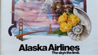 Vintage American Travel Poster 1980s Alaska Airlines San Francisco 25     40 