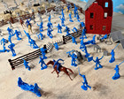 Marx Recast American Civil War Battle Set - 54mm Toy Soldiers 224 Pieces - 1996