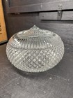 A Lovely Art Deco Vintage Clear Glass Ceiling Style Light Shade Prism Pattern