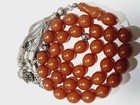 Rare Antique Faturan Rosary 15mm Amber Look Worry Beads Tesbih Kuka Misbaha Old