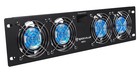 Rockville Rrf4 19  Rack Mount 4 Fan Cooling System With Led Temperature Display