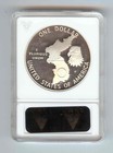 1991 P Korean War Silver Dollar Commemorative Anacs Pr67 Heavy Cameo Soapbox