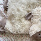 Jellycat Truffles Fluffy Lamb Sheep Plush Pillow 12 X 14 Travel White Tan
