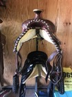 Billy Royal Youth Kids Saddle 14 Inch Brown Western Semi Qh Bars