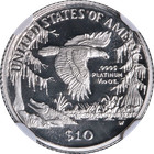 1999-w Platinum American Eagle  10 Ngc Pf70 Ultra Cameo Brown Label Stock