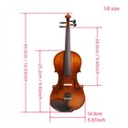 Violin Kit 1 8 With Case  Bow strings Soild Wood 4 String Violin For Beginneer