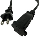 New 1ft Short Us Power Extension Cable Cord Us Ac 2-prong Male female