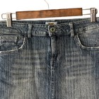 Antik Denim Skirt Womens Medium Embroidered Pockets Waist 29 Usa New