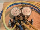Yellow Jacket Hvac Manifold Gauge Set 2-valve Dual Gauges 3 Hoses R-22 R-404a