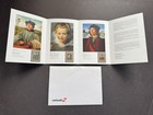 Liechtenstein 1985 Stamp Folder   Princely Collection 817-19  swiss Air  mma Nyc
