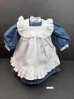 American Girl Samantha Play Dress Apron Ribbon outfit pleasant Company Tag Euc