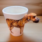 Blue Witch Coffee Mug Great Dane Brindle 3d Dog Head Handle Handmade Unboxed 8oz
