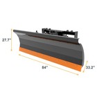 84  Skid Steer Snow Blade pusher Snow Plow Ssqa Quick Attach - Free Shipping Us