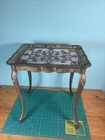 3 Florentine Nesting Tables Gold Wood Mcm Hollywood Regency Vintage Italy