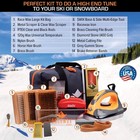 Racewax Elite Ski Wax Tuning Kit   Metal World Cup Ski Vise   Snowboard Adapter