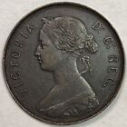 1880 Round 0 Newfoundland 1 Cent Almost Uncirculated Au Coin  16605