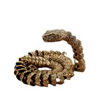 Tabletop Figurine Brass Snake Animal Statue Sculpture Home Decor Gift