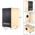 Ammoon Wooden Cajon Hand Drum Children Box Drum Persussion Instrument With Tumu