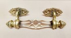Vintage Old Beautiful Victorian Cut Glass Door Long Handle 