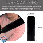 Suvnie 2 Pcs Seat Belt Shoulder Pads  Soft Fluffy Plush Seat Belt Shoulder St