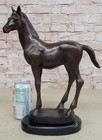 Bronze Marble Statue Horse Equine Farm Ranch Art Large Sculpture Figurine Art