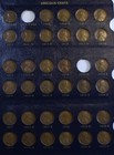 1909-1958 Lincoln Cent Whitman Used Album F-unc Missing 4 Coins High Grade A46