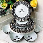 Halloween Nightmare Before Christmas Jack Skellington Dinner Side Plate Bowl Set