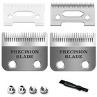 Adjustable Hair Clipper Replacement Blades - 2 Pack For Home Trimmer  2 Holes