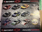 Nascar Signed Team Chevy Posters   