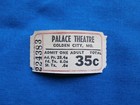 Vintage Palace Theatre 35 Cent Tickets  strip Of 4  Drive In Movie cinema - Mo