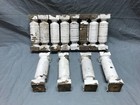 Antique Lot 12 Small Wood Porch Span Spindles 2x7 Shabby White Vtg Chic 1035-23b
