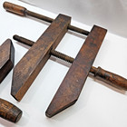 Pair Of Antique Wood Screw Clamps R  Bliss Manufacturing Pawtucket Ri Usa