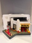Danbury Mint Shell Service Gas Station Clock Diorama Highly Detailed - Vintage