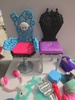 Monster High  Barbie  Ever After Large Lot Of Accessories Clothes  Brushes More
