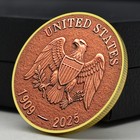 Final Penny 1909-2025 Novelty Coin Lincoln They Don t Make Cents Golden Medal