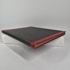 Vintage National Ledger Account Record Book Blank Ruled Pages Red Black 1648