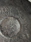 Vintage Hammercraft Hand Hammered Aluminum Bowl     Mid Century Floral 9  Diameter