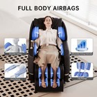 Real Relax Zero Gravity Full Body Massage Chair Recliner W  Heat   Bluetooth
