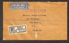 Malaya 83  x2  108   109 Stamps Marks   Clerk Kuala Lumpur Registered Cover 1959