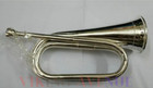 New Excellent Army Bugle   Free Hard Case mouthpiece -silver Scout For Parade