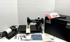 Serviced Singer 221 Portable Sewing Machine 1954 Orig Case Manuals Attachments  