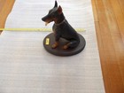 Vintage Doberman Pinscher Statue 11 5 Inches Tall