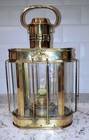Beautiful Vintage Wedge Maritime Brass Nautical Lantern