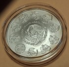 2019 Mexico Libertad Onza Pura Plata 2 Oz  999 Silver Coin  Gem Unc In Capsule 