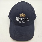 Corona Extra Hat Strap Back Navy   Gold Cap Embroidered Logo Beer Acme